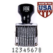 Pullman XCPN2-8 Number Stamp PULLMAN_XCPN2-8